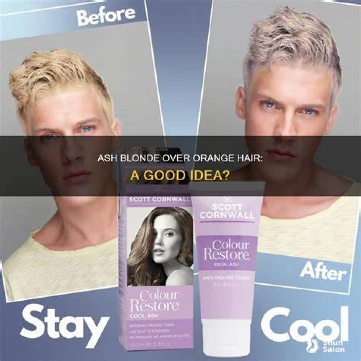 Can i put ash blonde over orange hair?