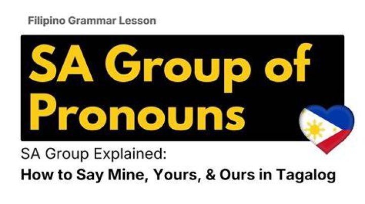 Does tagalog have pronouns?