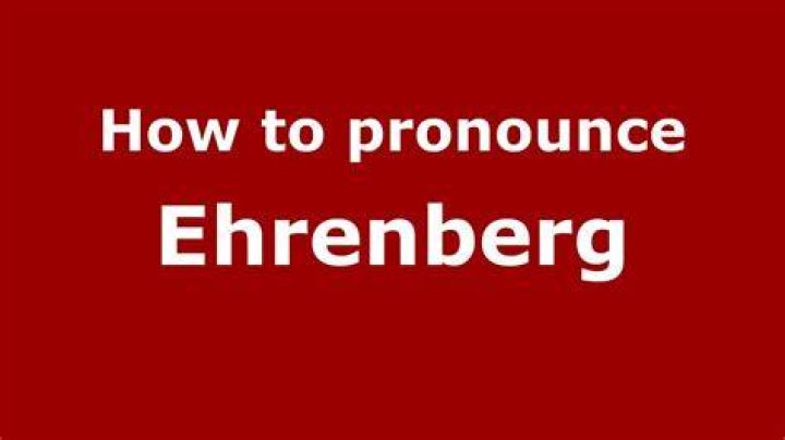 How to pronounce ehrenberg?