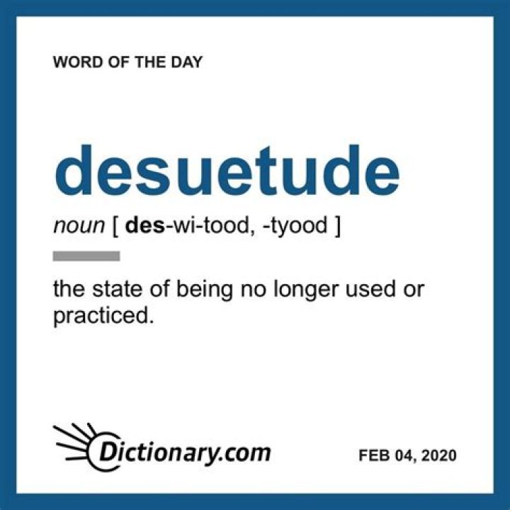 How to remember the word desuetude?
