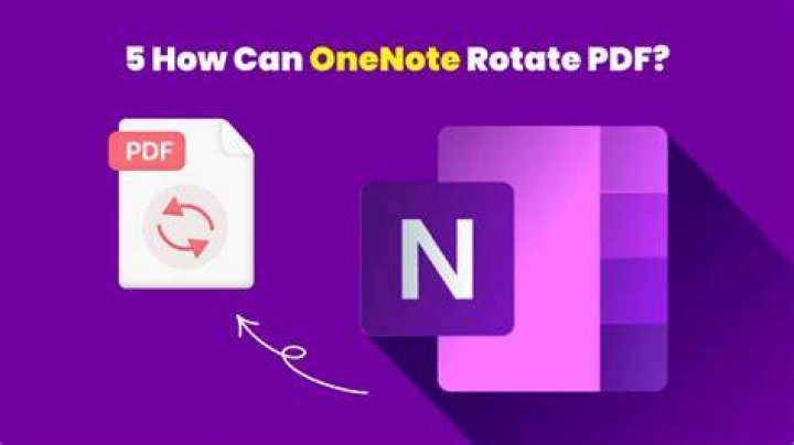 How to rotate pdf printout in onenote?