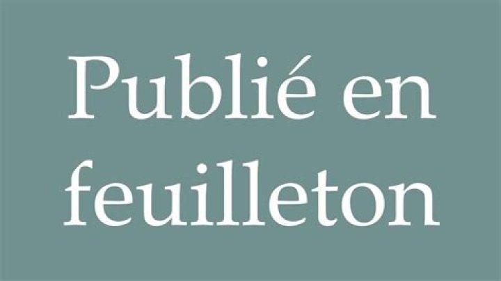 How to spell feuilleton?