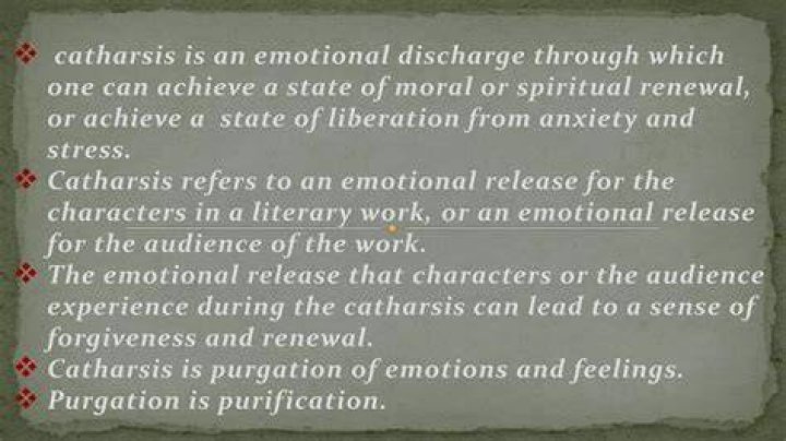 Is catharsis a psychoanalysis?