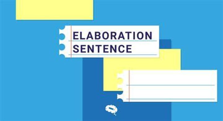 Is elaborating a real word?