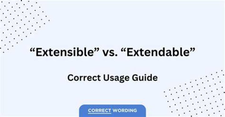 Is extensible in english word?