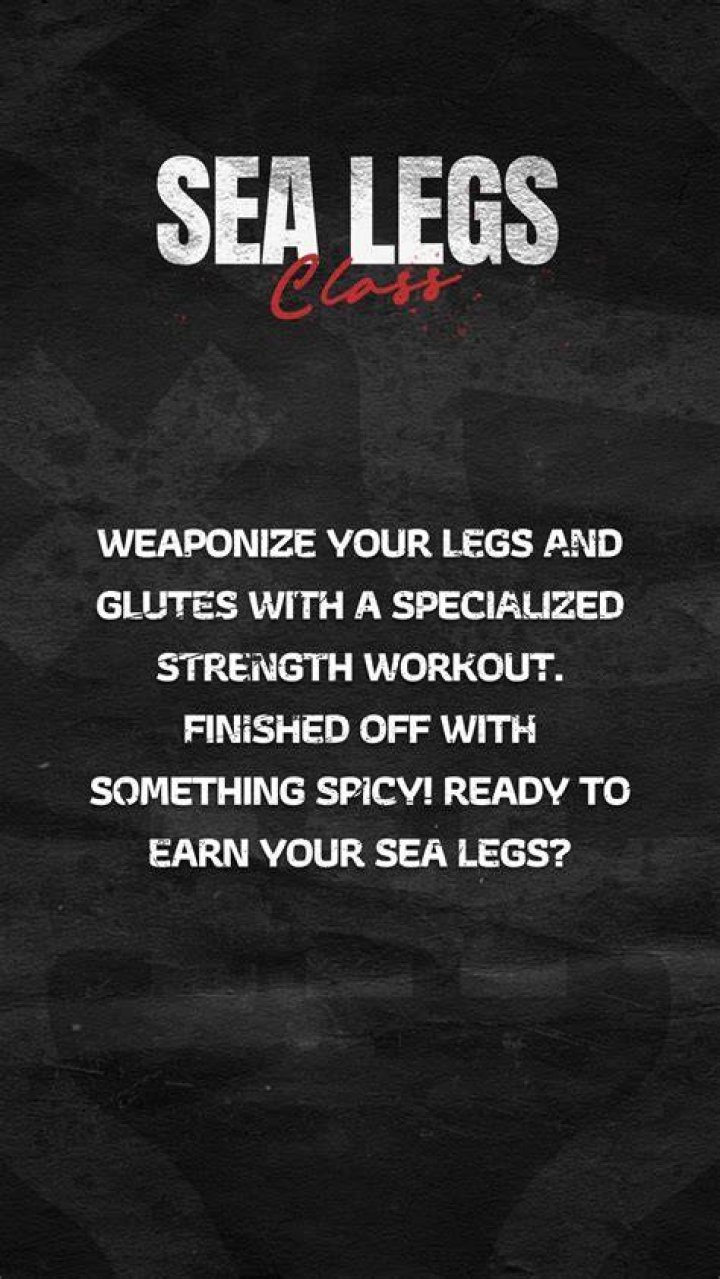 Is the sea legs?