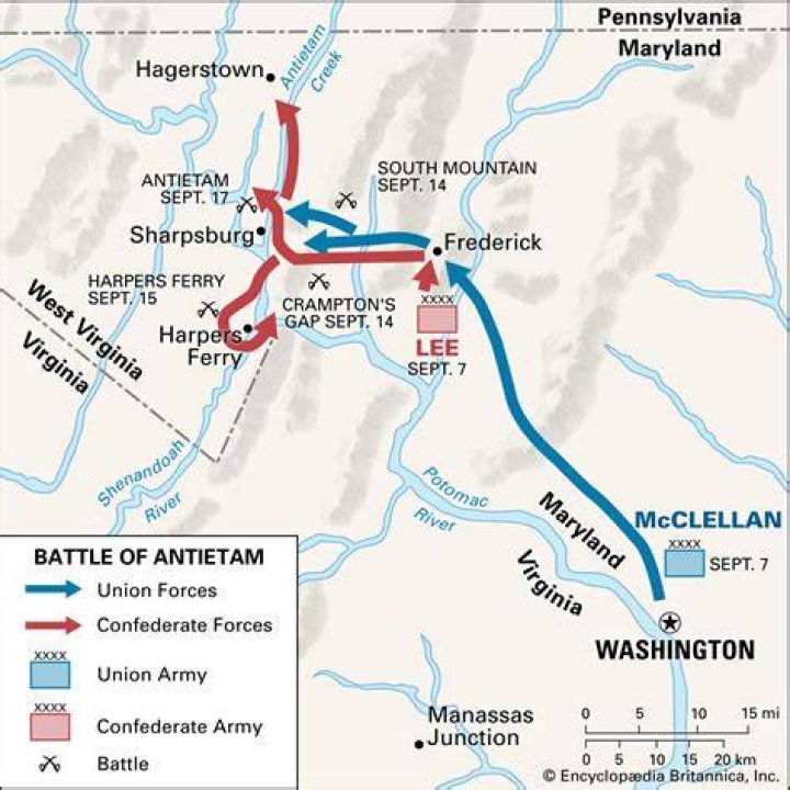 Were did the battle of antietam take place?