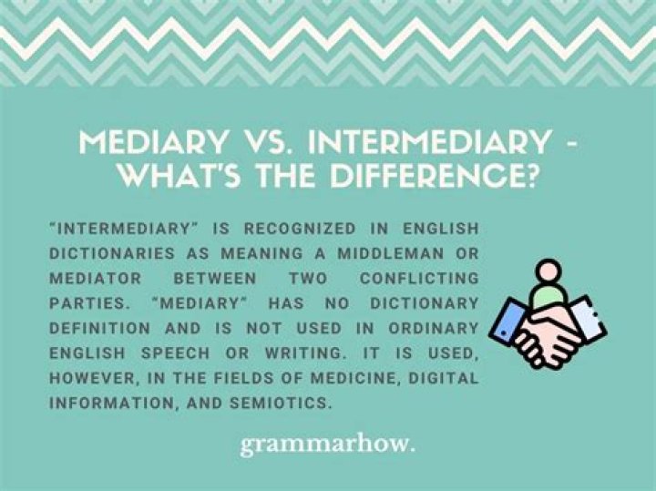 What does a mediary meaning?