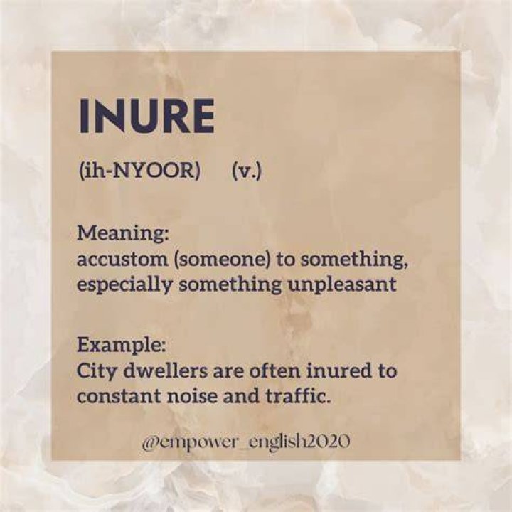Where does the word inured come from?
