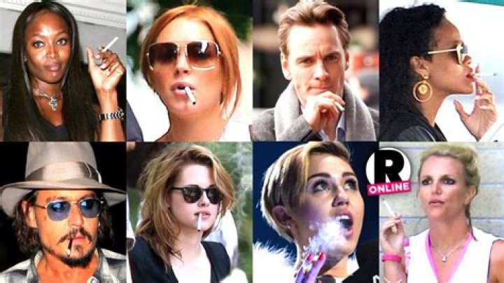 Which celebrities smoke cigarettes?