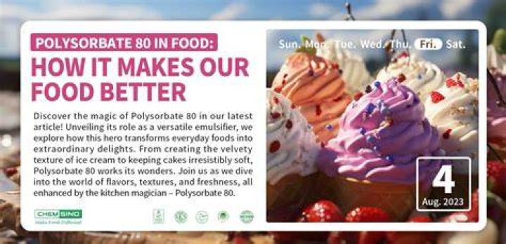 Which foods contain polysorbate 80?