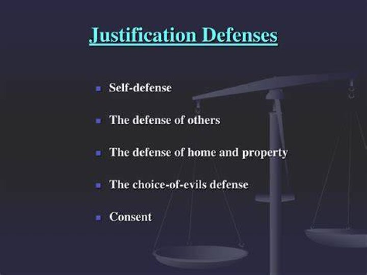Which is a justification defense?