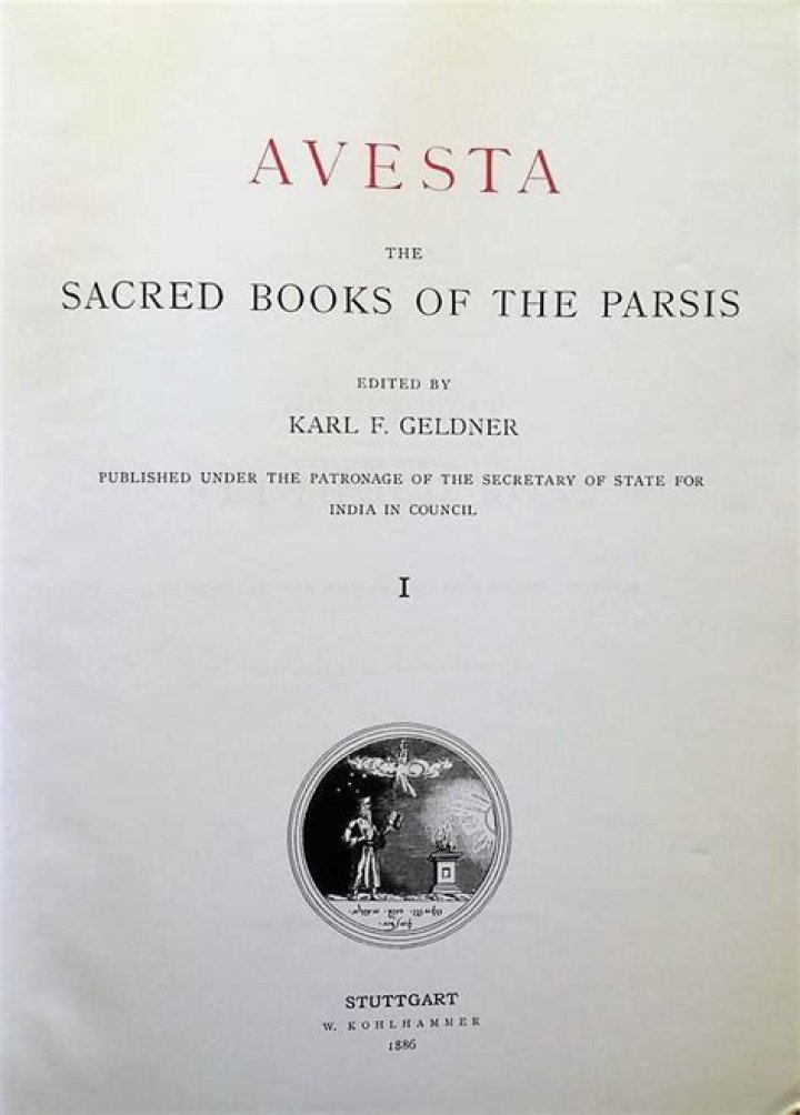 Whose holy book is called the avesta?