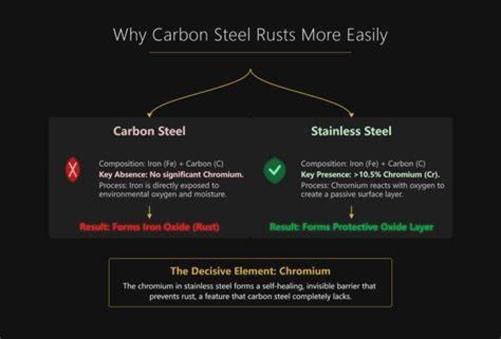 Would carbon steel rust?